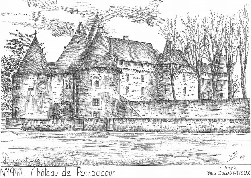 N 19262 - ARNAC POMPADOUR - château de pompadour